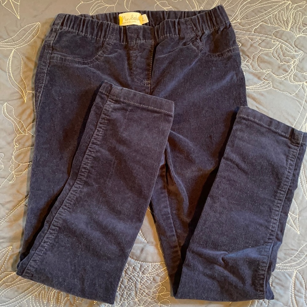 MiniBoden Pull-On Corduroy Slim Leg Pants 8